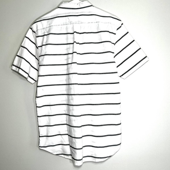 Levi's Botton Down Short Sleeve Medium White/Gray - Picture 2 of 8
